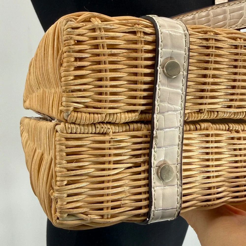 Guess wicker satchel